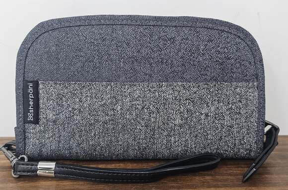 Sherpani Handbags - Sherpani Gray Colorblock Zip-Around Wristlet Wallet Organizer W/ Wrist Strap NEW